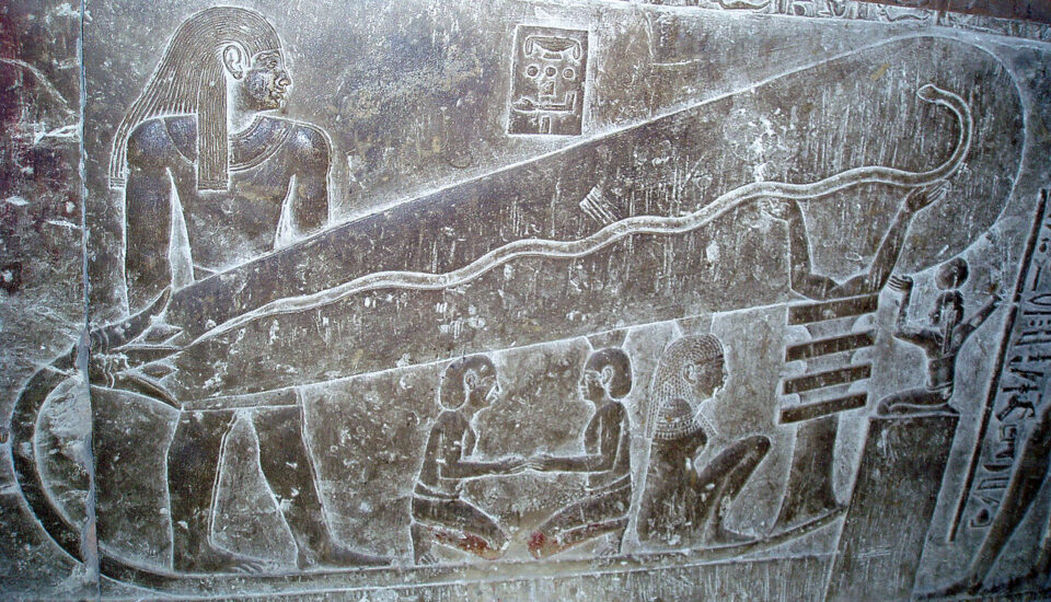 „Glühbirne“ im Hathortempel von Dendera