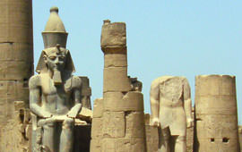 Luxor-Tempel Statue Ramses II