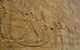 Tempel von Edfu Hieroglyphen